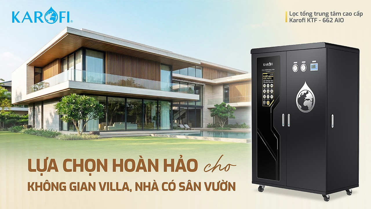 Máy lọc nước tổng đầu nguồn Karofi KTF- 662